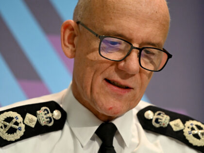 LONDON, ENGLAND - NOVEMBER 16: Met Police Commissioner Sir Mark Rowley speaks at the Insti