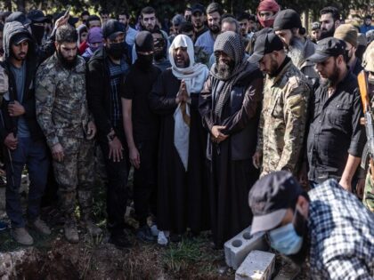 Funeral of Al-Qahtani in Idlib