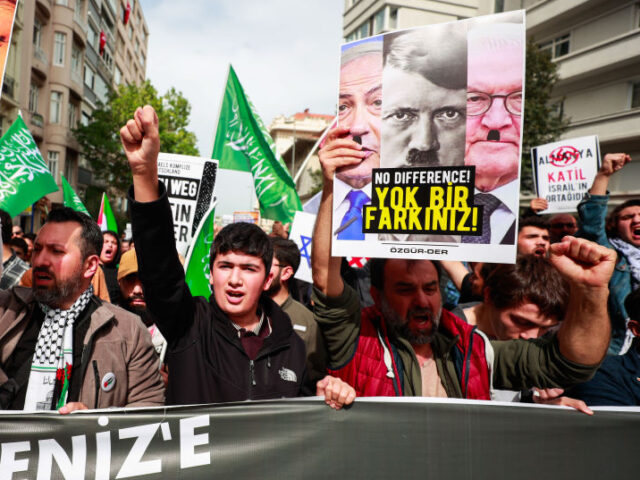 Protesters Shout ‘Murderer’, Carry Hitler Banners as German President Visits Turkey