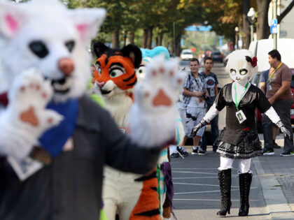 Furry enthusiasts attend the Eurofurence 2015 conference on August 21, 2015 in Berlin, Ger