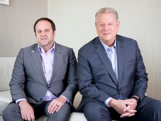 Interview with former U.S. vice-president Al Gore (right) and Jeff Skoll on making the fil