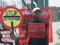 Asylum seeker Anicet Mayela, 32, a former economics student from the Republic of Congo, at