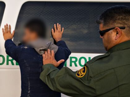 Border Patrol agents apprehend illegal immigrants shortly after they crossed the border fr