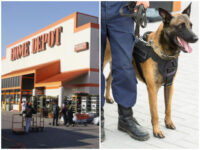 PHOTO: New York Home Depot Hires Guards with German Shepherd to Deter ‘Aggressive’ Migr