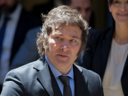 FILE - Argentine President Javier Milei leaves an event in Buenos Aires, Argentina, Jan. 2
