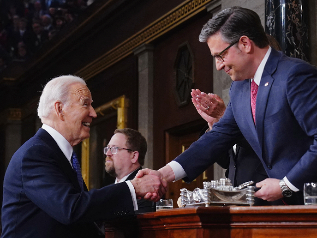 Joe Biden and Mike Johnson