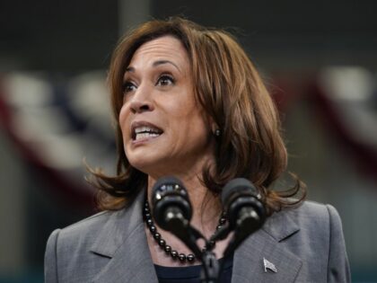 Vice President Kamala Harris delivers remarks during a campaign event with President Joe B