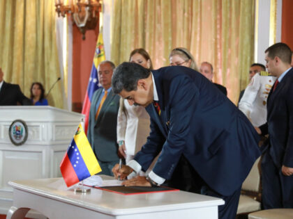 President Nicolas Maduro of Venezuela signed a law that “creates” a new state out of t