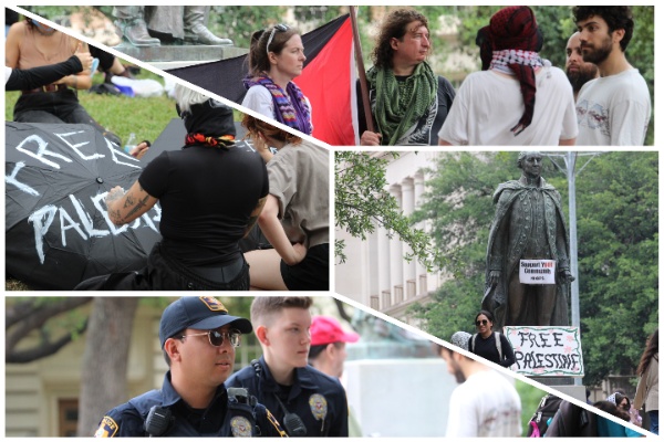 Pro-Palestine Protest at the University of Texas in Austin. (Randy Clark/Breitbart Texas)