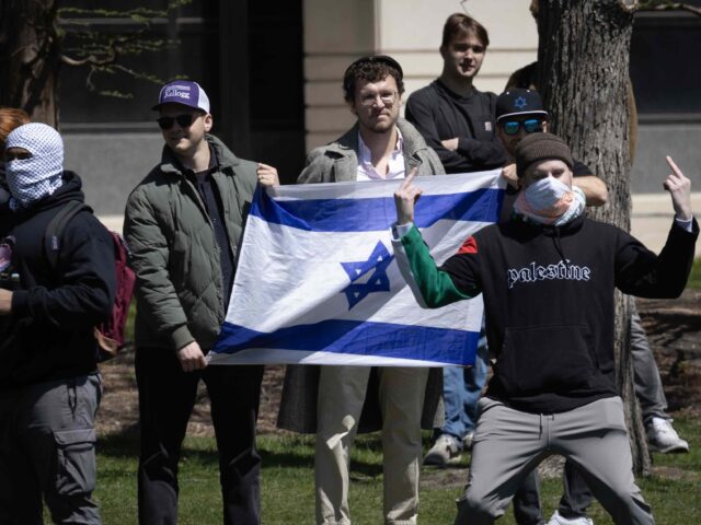 Northwestern Encampment: Activists Taunt Pro-Israel Students, Steal American Flag