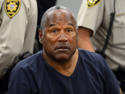 O. J. Simpson appears at an evidentiary hearing in Clark County District Court on May 14,