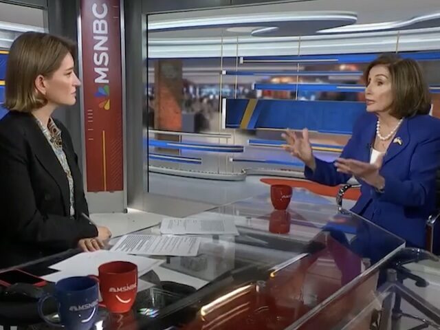 Watch: Pelosi Accuses MSNBC’s Katy Tur of Being ‘an Apologist for Donald Trump’