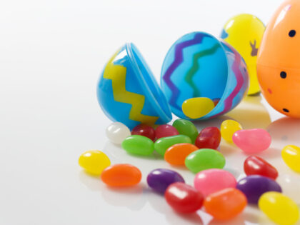 Plastic Easter Eggs, Jelly Beans, Getty Images/Stock Photo