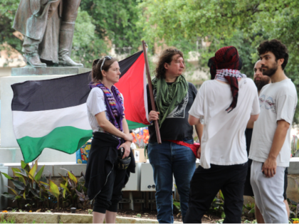 Pro-Palestine Protesters at UT (Randy Clark/Breitbart Texas)