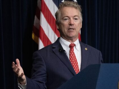 Sen. Rand Paul speaks at the Ronald Reagan Library in Simi Valley, California, on Tuesday,