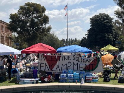 UCLA Palestine Solidarity Encampment (Joel Pollak / Breitbart News)