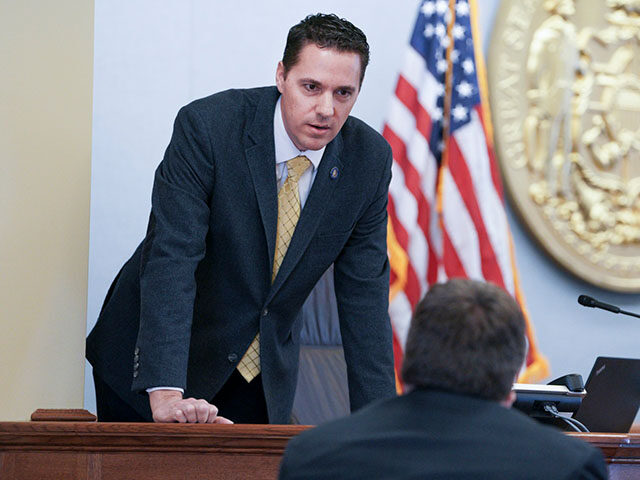 Senate President Roger Roth, (R - Appleton), listens during a break in the session, April