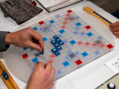 WASHINGTON DC - MARCH 5: Members of a scrabble club play at their regular meeting in Washi