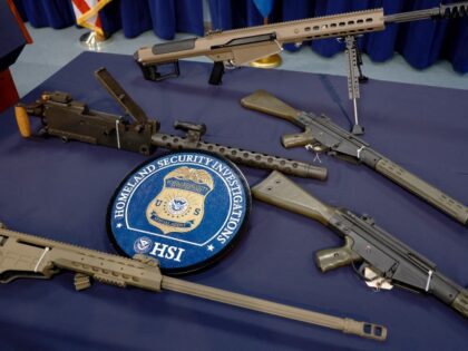 Some of the weapons Homeland Security Investigations (HSI) Miami and its law enforcement p