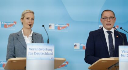 AfD leaders Alice Weidel and Tino Chrupalla face damaging allegations about an EU parliame