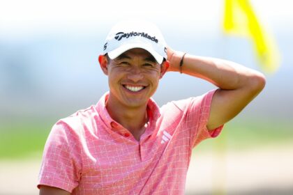 Collin Morikawa has a share of the lead at the RBC Heritage at Harbour Town Golf Links, Hi