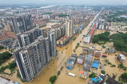 Hundreds of thousands of people have been evacuated due to flooding in southern China, inc
