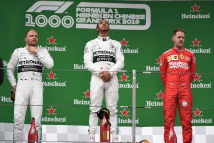 Lewis Hamilton and Valtteri Bottas were first and second for Mercedes at the last Chinese