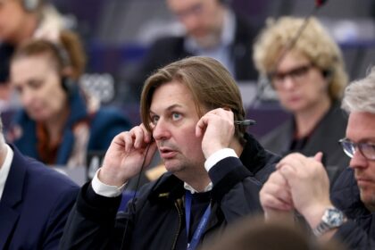 MEP Maximilian Krah at a European Parliament session in Strasbourg