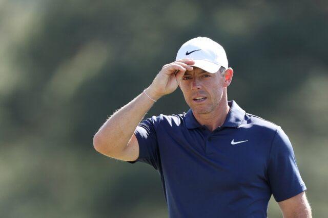 Rory McIlroy of Northern Ireland acknowledges the crowd on the 18th green during the final