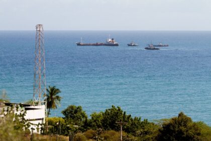 A tanker travels off the coast of Venezuela, where authorities insist its oil sector would