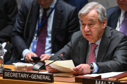UN Secretary-General Antonio Guterres told the Security Council that the Middle East was o