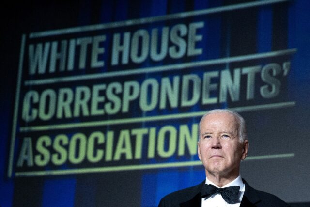 US President Joe Biden at the 2023 edition of the White House Correspondents' Association