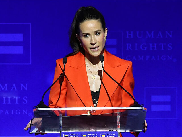 LOS ANGELES, CALIFORNIA - MARCH 23: Ashley Biden speaks onstage during the Human Rights Ca