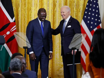 WASHINGTON, DC - MAY 23: U.S. President Joe Biden and Kenyan President William Ruto conclu