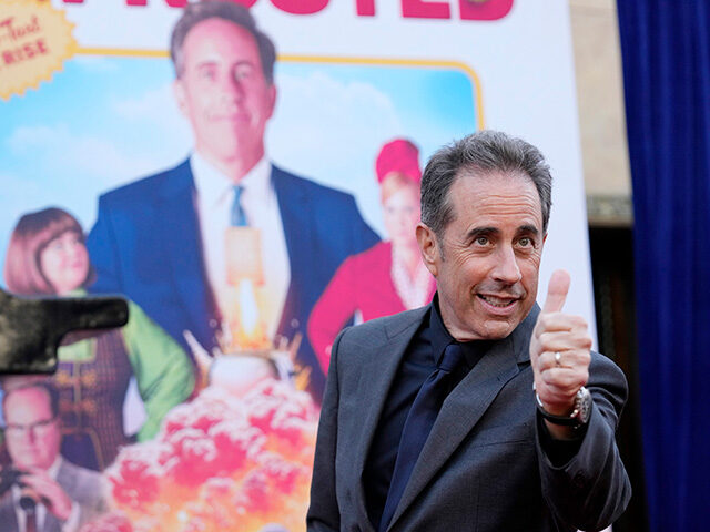 Jerry Seinfeld, the writer/director/star of "Unfrosted," poses at the premiere o