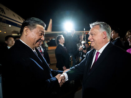 In this image provided by the Hungarian Prime Minister's Office, Chinese President Xi