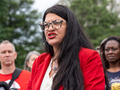 Rep. Rashida Tlaib, D-Mich., and union activists discuss free speech on college campuses,