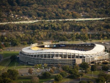 The Robert F. Kennedy Memorial Stadium is seen in this aerial photograph taken above Washi