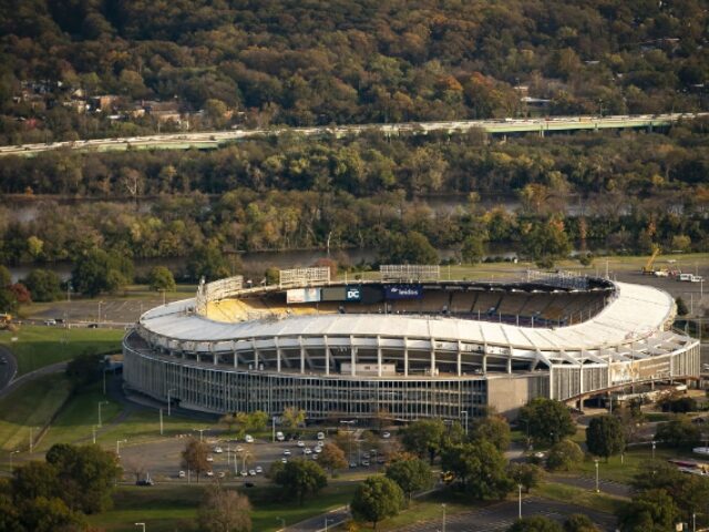 The Robert F. Kennedy Memorial Stadium is seen in this aerial photograph taken above Washi