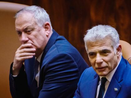 JERUSALEM, ISRAEL -- JUNE 13, 2021: From left, Deputy Prime Minister and Defense Minister