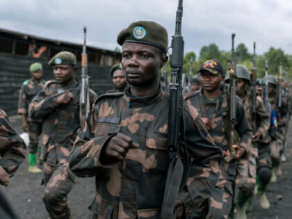 Armed Forces of the Democratic Republic of the Congo (FARDC) training at the Mubambiro cam