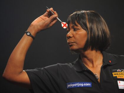 England's Deta Hedman in action in the final of the Women's BDO World Professional Darts C