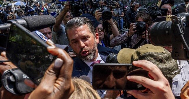 Donald Trump Jr. Goes Off Outside Courtroom: This Is Setting a 'Disastrous Precedent'
