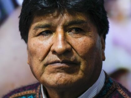 Evo Morales, former president and leader of the MAS party, meets with his party's law