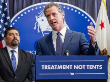 Los Angeles, CA - March 21: California Governor Gavin Newsom speaks at a press conference