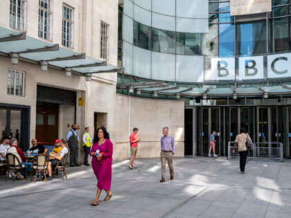 BBC Broadcasting House at Portland Place on 24th August 2022 in London, United Kingdom. Th