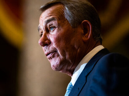Former Speaker John Boehner, R-Ohio, makes remarks during a portrait unveiling ceremony fo