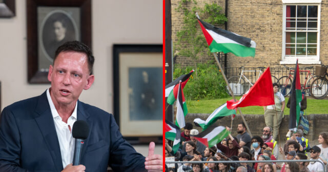 WATCH: Anti-Israel Mob 'Trapped' Peter Thiel at Cambridge Union
