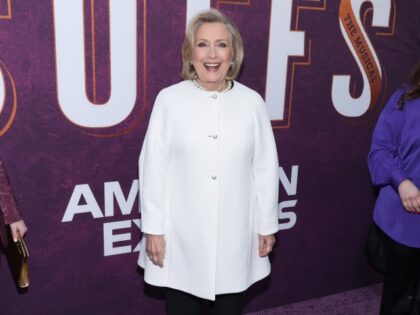 Former United States Secretary of State, Hillary Clinton attends the "Suffs" Broadway Open