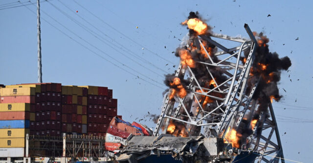 PIX: Baltimore Bridge Span Blown Up to Clear Main Shipping Channel